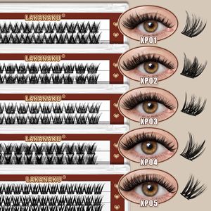Pestañas postizas Lakanaku XP01 XP02 XP03 XP04 XP05, fibras sintéticas, maquillaje natural suave y rizado para ojos gruesos - Product Image 1