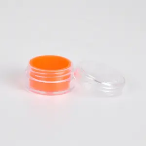 5ml plastic jar concentrate silicon oil container plastic jars screw top lid acrylic container with silicone insert colorful