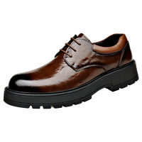 Mocassins rétro de conduite en cuir véritable avec doublure en maille, à lacets, respirants, antidérapants, tendance mode
