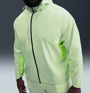 2025 New Custom Training and Jogging Clothing <strong>Men</strong> Running Waterproof Outdoor Eco-Friendly <strong>Nylon</strong> Hooded Windbreaker Jacket Sports - Product Image 2