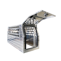 Boîte de chien ute de camion en aluminium noir personnalisé