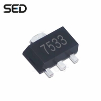 Circuito Integrado 100% Original IC REG LINEAR 3.3V 100MA SOT89-3 HT7533-1, Componentes Electrónicos