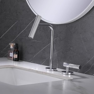 Robinet de <span class=keywords><strong>lavabo</strong></span> multifonctionnel réglable, robinet de <span class=keywords><strong>lavabo</strong></span> à poignée unique, robinets de meuble de salle de bain, mélangeur à double trou, aérateur anti-éclaboussures - Product Image 5