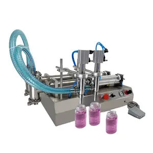 Cheap Price Semi Automatic Double Heads Liquid Filling Machine 5000 ml For Olive Oil Bottle