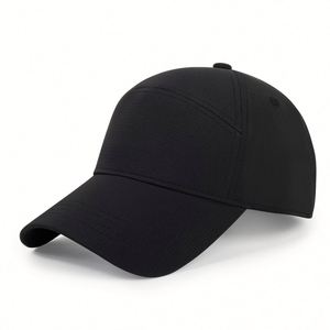 High Quality Custom Logo <b>Red</b> Baseball Cap Summer Quick Dry Fabric Sports Cap 7 Panel Baseball Cap Customize - Product Image 4