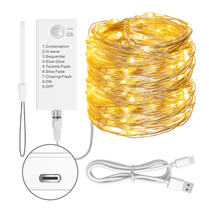 Lampu peri isi ulang, lampu kelap Kelip dioperasikan baterai, lampu senar LED dalam ruangan Mini dengan <span class=keywords><strong>Timer</strong></span> untuk Vine - Product Image 1