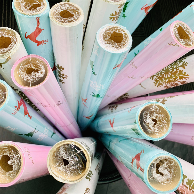 Recyclable Coated Craft Paper Wrapping Paper for Gift & Craft Decoration Custom Brand Packaging