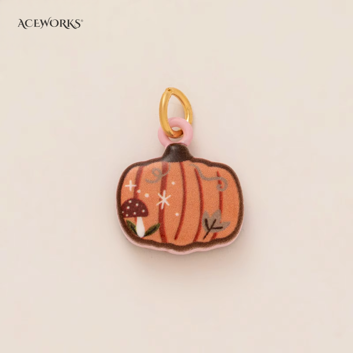 Whimsical Fall Pumpkin Charm