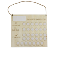Vente directe d'usine tableau de Motivation de routine en bois personnalisé tableau de planificateur quotidien/hebdomadaire Montessori pour les enfants
