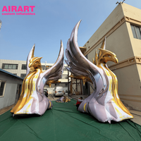 Modèle gonflable de phénix pour la décoration d'expositions d'art |   Peluche gonflable personnalisée en forme d'oiseau phénix pour les événements festifs