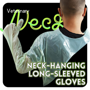 Sarung Tangan Plastik Sekali Pakai BLUEWORTH untuk Inseminasi Rektal Panjang/Ekstra Panjang, Pemeriksaan Sapi Babi, 50 pcs/kantong, Model LR, Umur Simpan 6 - Product Image 1