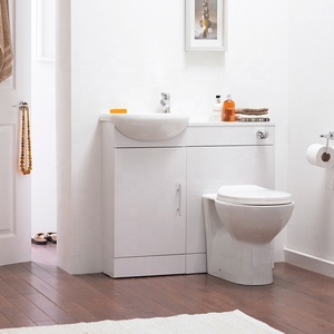 Mueble <span class=keywords><strong>de</strong></span> <span class=keywords><strong>Baño</strong></span> Moderno, Simple y Conveniente <span class=keywords><strong>de</strong></span> Tamaño Pequeño con Lavabo Rectangular <span class=keywords><strong>de</strong></span> Cerámica Blanca, Juego <span class=keywords><strong>de</strong></span> <span class=keywords><strong>Baño</strong></span> - Product Image 5