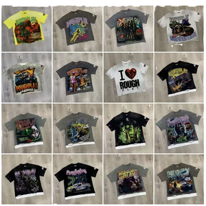 <span class=keywords><strong>2025</strong></span> Phong Cách Mới Cổ Điển Faded T-Shirt Chất Lượng Cao In Đồ Họa Áo Sơ Mi Quá Khổ Giản Dị 100% Cotton <span class=keywords><strong>Tee</strong></span> Thô Chơi Người Đàn Ông Của <span class=keywords><strong>Tee</strong></span> - Product Image 2