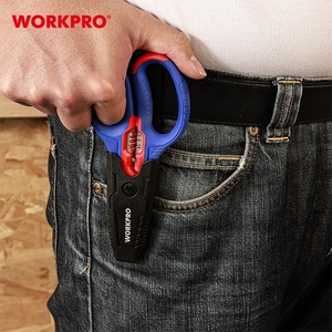 WORKPRO Ciseaux d'électricien professionnels de 6,4 "Pince à dénuder les câbles souples Ciseaux d'électricien en acier inoxydable - Product Image 6