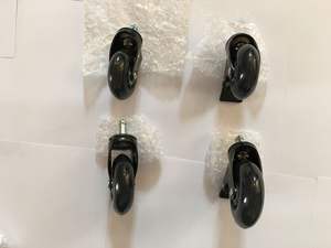 Silicone Cadeira Roda Cadeira De Escritório Rodízio Rodas Substituição Universal Cadeira De Escritório 3 "Rodízios Rodas Cadeira De Rodas - Product Image 3