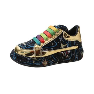 Nuove Sneakers <span class=keywords><strong>da</strong></span> Donna di Tendenza 2024, <span class=keywords><strong>Scarpe</strong></span> Casual Basse Uniche <span class=keywords><strong>da</strong></span> Donna in Tessuto con Paillettes a Diamante - Product Image 3
