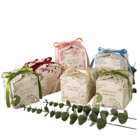 Caja de Cartón con Diseño Floral Creativo, Caja de Regalo para Guardar Dulces y Joyas Pequeñas