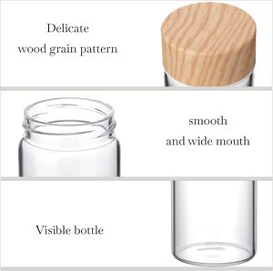 12 oz bocca larga succo latte bere bottiglie di vetro 350ml riutilizzabili ermetici spremitura a prova di perdite per la spremitura del latte acqua tè - Product Image 4