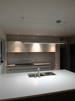 Suspension de lustre de plafond en aluminium de 4 pieds Éclairage de cuisine et de bureau à LED blanc chaud moderne avec certifications CE EMC VDE