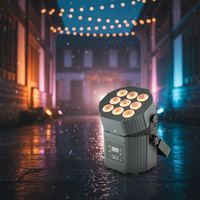 Projecteur LED étanche à longue autonomie, portable, IP65, pour éclairage mural RGBWAUV DMX512, idéal pour mariages et décors de bâtiment