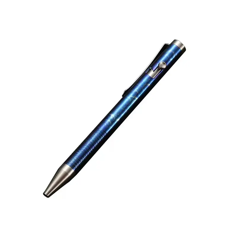 2024 nuova penna Multi-funzionale bullone in lega di titanio penna portatile per scrivere utilità penna tattica per autodifesa