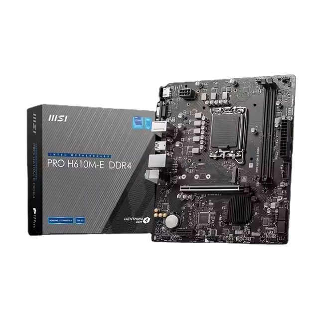 PRO H610M-E DDR4 INTEL H610 LGA 1700 Desktop Computer Motherboard H610M 64GB Double Memory Motherboard