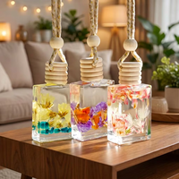 Nouvel Arrivage Diffuseur de Parfum Portable pour Voiture en Bouteille de Verre de Luxe, Évaporation Naturelle, Parfum Longue Durée, Élimination des Odeurs Auto