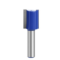 Pisau Pemotong Lurus Berujung Ganda 8mm Shank Slotted Double-Edged CNC Carbide 2Flutes 45HRC Climb Milling Cutting Machine Tersedia ODM/OEM