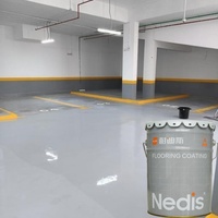Pintura Epoxi Autonivelante para Pisos, Recubrimiento Resistente al Desgaste, Antideslizante, Bajo en VOC, para Fábrica, Almacén, Taller, Concreto