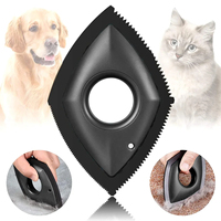 Brosse réutilisable simple et sûre en plastique pour enlever les poils d'animaux, grattoir portable pour tapis, pour chiens et chats sur canapé, lit, vêtements et sièges de voiture
