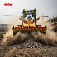 Mini-chargeuse sur pneus diesel chinoise LEIYU CE 4x4 pour travaux routiers et de construction