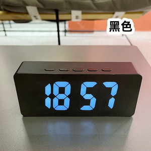 Bàn hàng đầu kỹ thuật số LED gương đồng hồ báo thức nhiệt độ chức năng báo lại màu sắc thông minh cho nhà ký túc xá sử dụng - Product Image 2