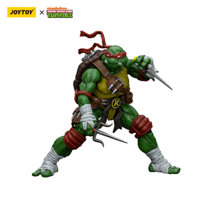JOY TOY Action Figure in PVC di <span class=keywords><strong>Michelangelo</strong></span>, Donatello, Leonardo e Raffaello, Set di 4 Pezzi, Modellini Anime in Scala 1/18 - Product Image 4