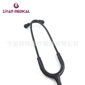 ZY-5009 All-Black Stainless Steel Adult <b>Stethoscope</b> Manual Power Teaching <b>Stethoscope</b> Class II Plastic Metal Manufacturer Supply - Product Image 3