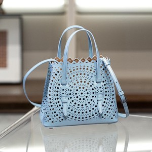 Nouveau Sac Bandoulière <span class=keywords><strong>Femme</strong></span> en Cuir Véritable, Design Original, Mina Hollow, Style Panier, Romantique Français, en Cuir de Veau, Fermeture Ouverte - Product Image 4