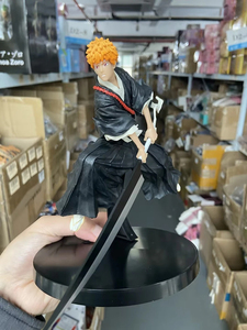 4 Styles de figurines de collection <span class=keywords><strong>Bleach</strong></span> Toushirou <span class=keywords><strong>Zaraki</strong></span> Kenpachi Kurosaki Ichigo, figurines en PVC, figurines d'anime pour enfants - Product Image 4