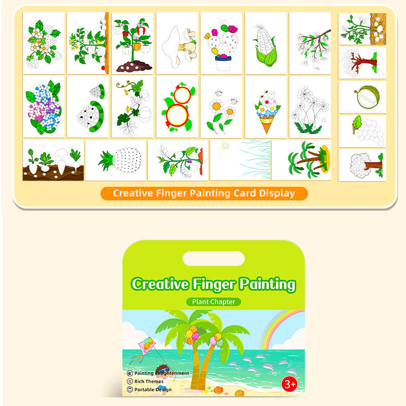 Peinture au doigt DIY - Plantes