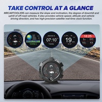 MRCARTOOL X95 GPS-Tachometer MPH Auto-Neigungsmesser Fahrzeug-Winkelmesser Multifunktions-Anzeige Fahrzeug-Neigungsmessgerät
