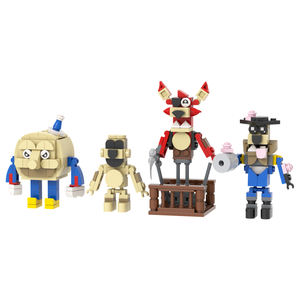 MOC1644 sonnolenta luna Foxy capitano Springlock 266 pz mattoncini cinque notti a cinque Set da gioco assemblare blocchi da costruzione per bambini giocattoli regalo - Product Image 1