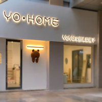 Enseigne commerciale personnalisée en lettres 3D rétroéclairées par LED, logo mural lumineux, lettres extérieures imperméables en acrylique et acier inoxydable, signalétique pour devanture de magasin