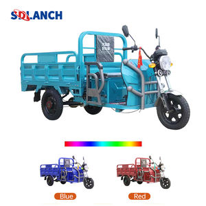 Трехколесный Электрический трехколесный мотоцикл для грузовых автомобилей, пассажирский фургон и грузовик, такси, Китай, с открытым кузовом, напряжение 60 В - Product Image 5