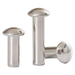 Remaches de Cabeza Redonda Sólidos de Hierro y Acero Galvanizado en Zinc M5 M6 M8 M10 M12 Clase 10.9 y 12.9 8mm 10mm - Product Image 1