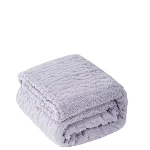 Elegante 3D Jacquard Lavanda Manta de lana suave para la decoración del hogar Fuzzy Soft Cozy Warm Manta personalizada - Product Image 1