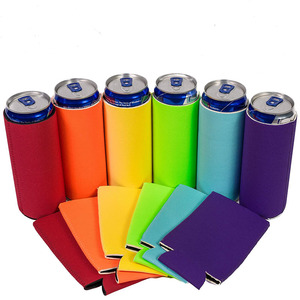 Enfriador de latas delgado de 12 oz con logotipo personalizado, funda aislante de neopreno, bolsa enfriadora de latas de cerveza fría, sublimación para latas - Product Image 2