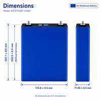 Cellule de batterie LiFePO4 3.2V 314Ah en stock UE, 12000 cycles, cellule prismatique pour stockage d'énergie solaire ESS