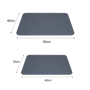 <span class=keywords><strong>Tapis</strong></span> <span class=keywords><strong>de</strong></span> séchage en silicone pour évier <span class=keywords><strong>de</strong></span> <span class=keywords><strong>cuisine</strong></span> et salle <span class=keywords><strong>de</strong></span> bain, réutilisable, antidérapant, résistant à la chaleur pour la cuisson et le café - Product Image 5