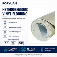 Revêtement de sol hétérogène en vinyle commercial de qualité supérieure, imperméable, durable, épaisseur 2 mm et 3 mm, pour centre commercial, salle de sport