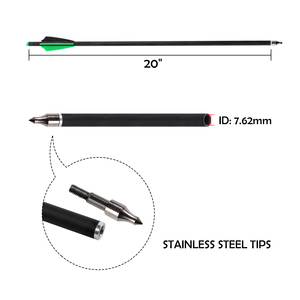 Nhà Máy Trực Tiếp Bán Buôn 16 "/18 '/20' 'Trục Chiều Dài ID 7.62Mm Mix Carbon Mũi Tên Nỏ Bu Lông Được Thiết Kế Cho Thanh Niên Mới Bắt Đầu - Product Image 2