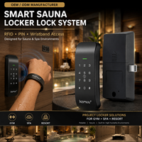 Cerradura Inteligente A860 para Sauna, de Aleación de Zinc, para Puerta de Madera, Sistema de Bloqueo para Spa, Gimnasio, Piscina, Resort, IP66 Impermeable, Solución de Gestión RFID