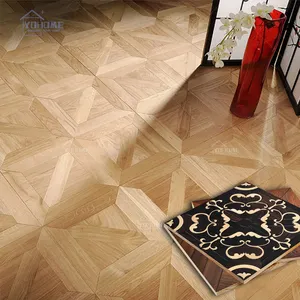 China hand made wooden large pattern floor tile versailles parquet pisos de madera para interior wooden parquet flooring